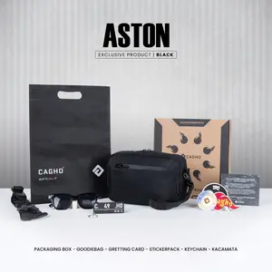 CAGHO EXCLUSIVE I Aston Handbag I Handbag Pria I Clucth Bag Pria wanita I Slingbag Pria Waterproof I Handbag Antibara I Waistbag