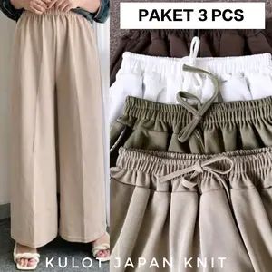 PAKET USAHA HEMAT 100RB DAPAT 3PCS CELANA KULOT KNIT JAPAN LINE MUAT BB SAMPAI 90 KG