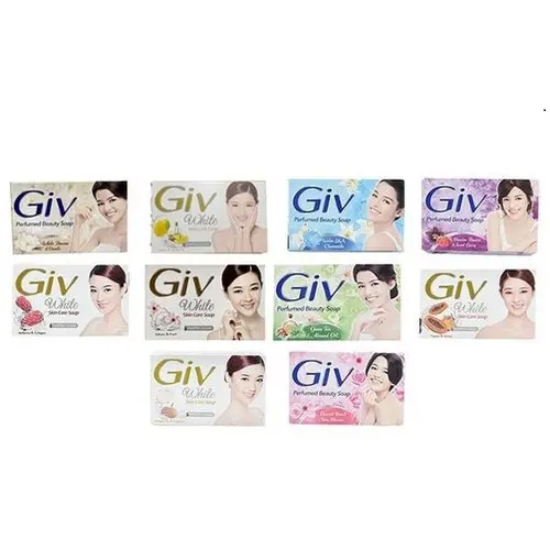 Paket  GIV  Mandi Batang 72gr - GIV Bar Soap Mencerahkan Saffron Niacinamide Mengencangkan Memudarkan Pencerah antiseptik 1