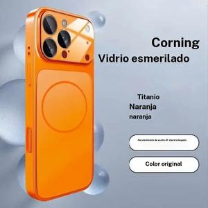Funda de vidrio magnética mate Kangyu 17 para iPhone 17 Pro, 17 Air, 16, 15, 14, 13 Pro Max. Compatible con carga inalámbrica Magsafe, color original, a prueba de sudor, sin huellas, resistente a golpes.