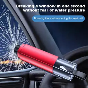 2 in 1 Car Safety Hammer Emergency Glass Breaker Seat Belt Cutter High Hardness Tungsten Steel Rescue Tool Auto Safety Tools - 200000182:10