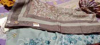 Product Review of (POUCH) PROMO ISI 2 HIJAB SEGIEMPAT MOTIF AZARA VOAL PREMIUM STANDAR PREMIUM LASERCUT LOGO PRINT/ LOGO METAL from s**🥰 1