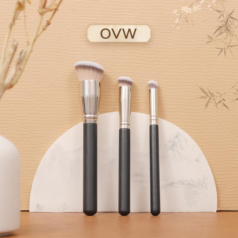 【Từ Việt Nam OVW 3 Cọ Trang Điểm Bộ Cọ Kem Nền Cọ Che Khuyết Điểm Cọ Che Khuyết Điểm Góc Tròn Kem Đánh Bóng FDS010203