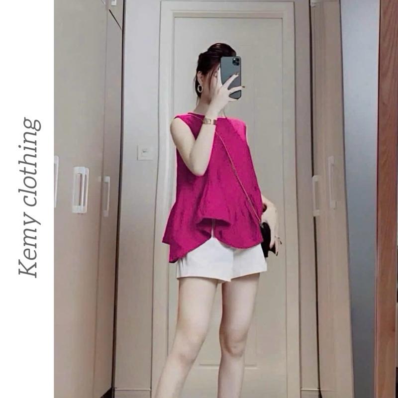   Chất đẹp  Set áo babydoll kèm quần short lưng sau chun co giãn 