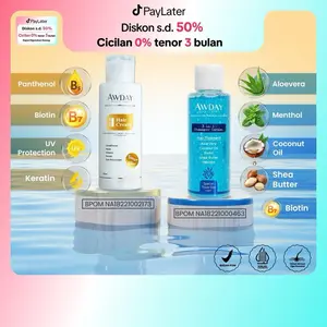 FYC - PAKET MURAH TRAVELSIZE 100ML AWDAY SHAMPOO & HAIRCREAM TANPA BILAS Conditioner Haircare
