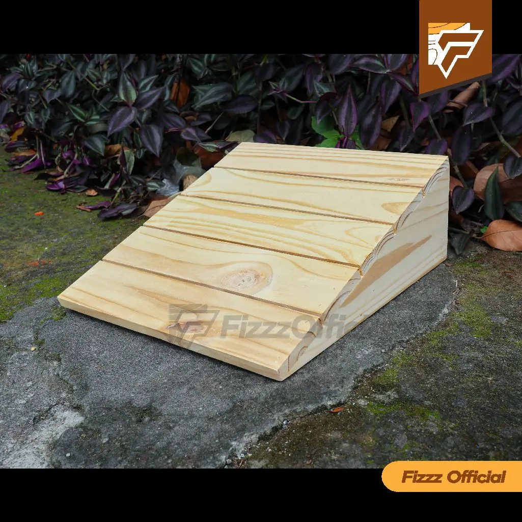 Papan Tanjakan Motor Kayu Alas Pijakan Tangga Rumah Jati Belanda Penggunaan 12 - 13,5cm