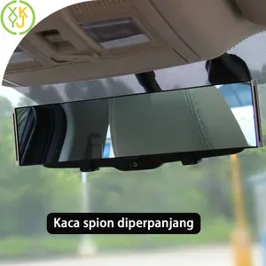 XYKJ Kaca Spion Tengah Mobil Gaya Ekstra Panjang 30CM Cermin Bidang Melengkung Sudut Lebar Perluas Visi Mengemudi Aman Kaca Spion Interior Mobil Car