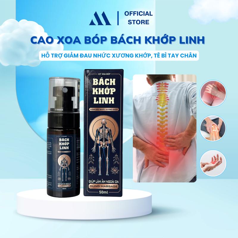  Cao xoa bóp Bách Khớp Linh - Hỗ trợ giảm đau nhức xương khớp tê bì chân tay nhức mỏi cơ bong gân bầm tím 