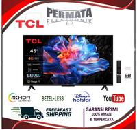 Gambar TCL 43P6K / P6K QLED 4K UHD Smart Google TV 43 Inch - HVA PANEL SCREEN - Dolby AUDIO - Metallic Bezel-less dari Permata Electronik_NEW Kota Administrasi Jakarta Pusat 1 Tokopedia