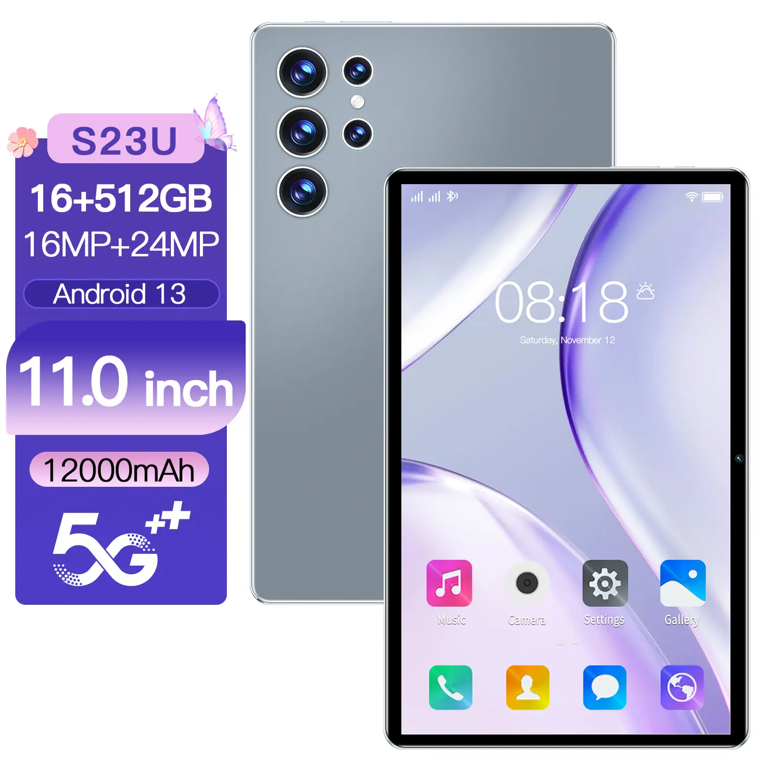 S23U Android Tablet 16+512G | HD Eye-Protection Display | High-Speed Performance, Effortless Multitasking Smartphone Cellphone
