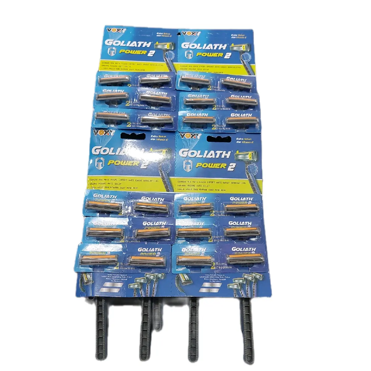 {24 pcs} Cukur jenggot 2 mata pisau/alat cukur jenggot