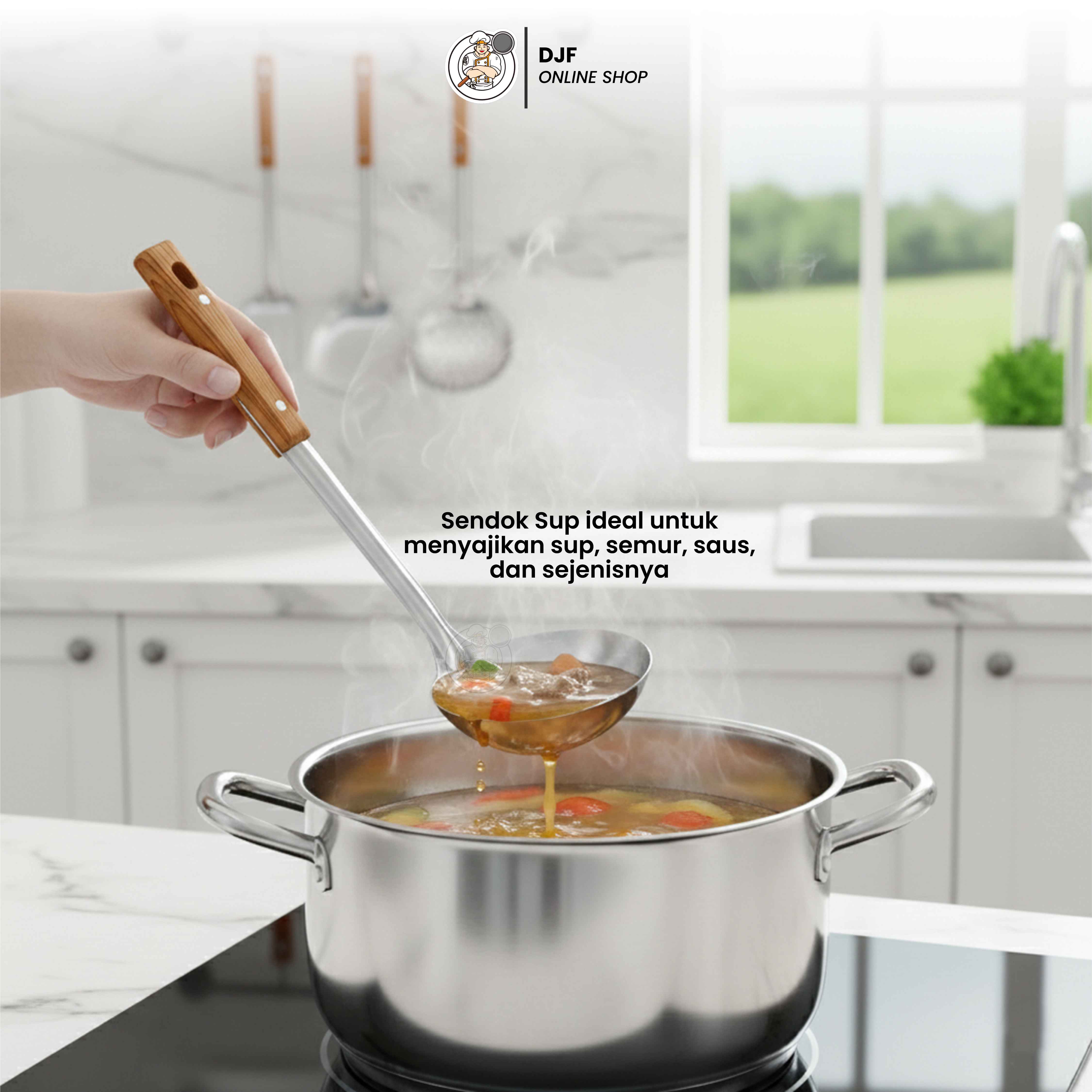 (1set isi 3pcs) Alat Masak Stainless Steel Gagang Panjang Kayu Irus Sodet Skimmer Kuat Tebal Tahan Lama Anti Panas (1set isi 3pcs) Alat Masak Stainless Steel Gagang Panjang Kayu Irus Sodet Skimmer Kuat Tebal Tahan Lama Anti Panas