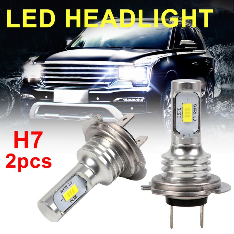 Product Introduction of H7 LED Headlight Kit 80W 10000LM Hi Or Lo Beam Bulbs 6000K White IP68 35