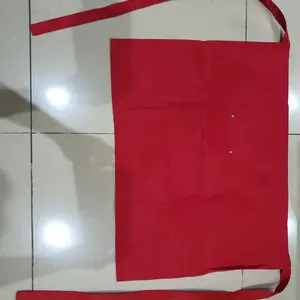 Apron Anti Air Waterproof Pria Wanita celemek Barista Coffe Bartender Waiters Pelayanan Restoran Barbershop Pelindung Masak Memasak Tali Merah Abu Cream jumbo hitam tahan air bake