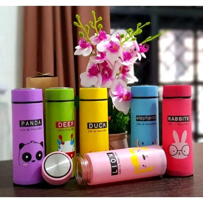 B ( B90 ) MY BOTTLE KACA SIX OUP ANIMAL / BOTOL MINUM TANPA DUS Plastik Kitchenware Water 0