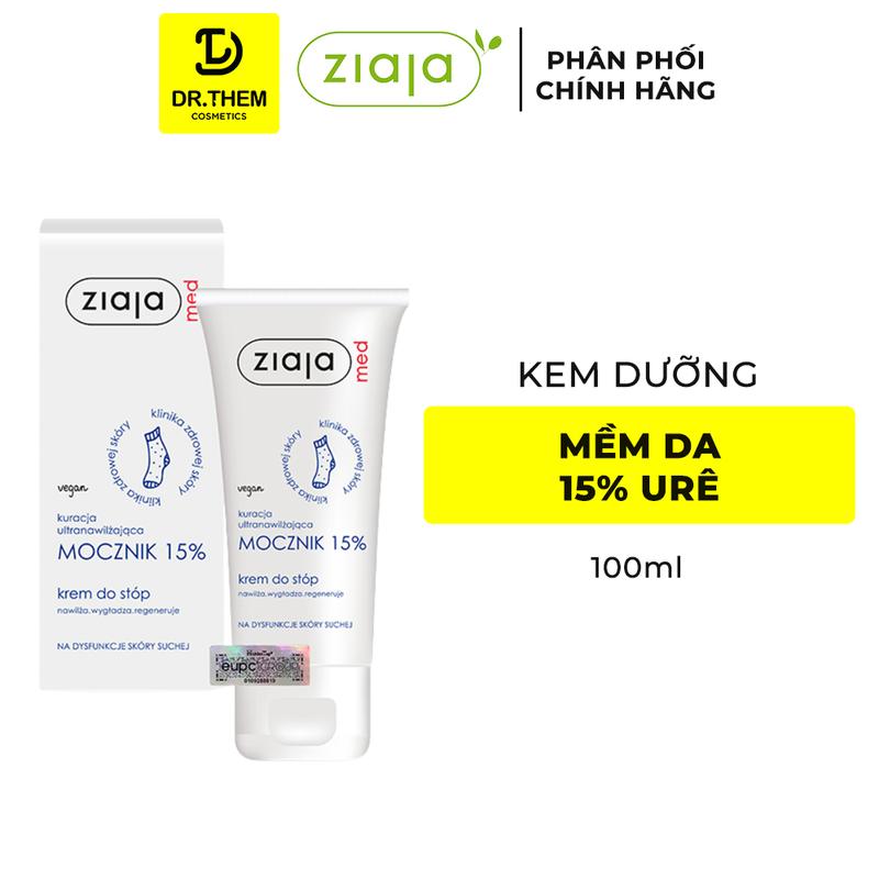Ziaja Kem Mềm Da 15% Urê - Dưỡng Ẩm Dịu Nhẹ Ziaja Med 15% Urea Cream 100ml