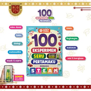 Buku 100 Eksperimen Seru Pertamaku Metode STEAM Dilengkapi Video Animasi Seru - Ziyadbooks