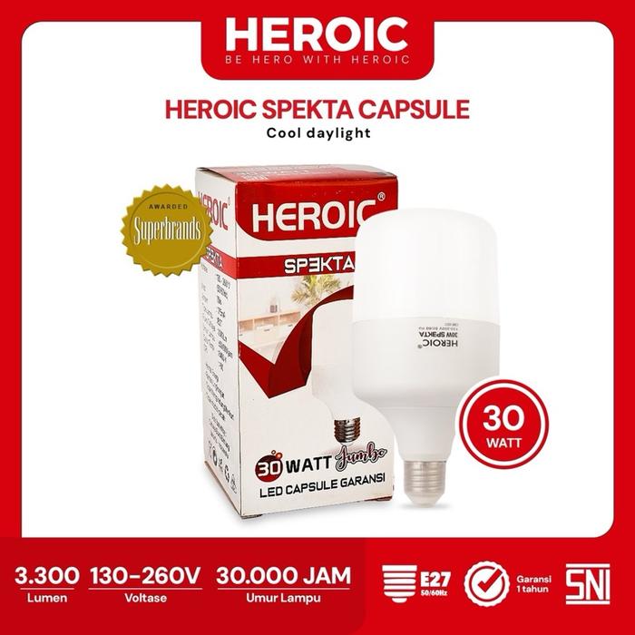 Gambar Heroic Lampu Bohlam LED Spekta Capsule Cahaya Putih - 30w dari Heroic LED_NEW Kab. Tangerang 5 Tokopedia