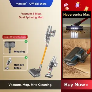 [All-in-one] Airbot Hypersonics MAX Cordless Vacuum Cleaner Wet/Dry Mengepel Penyedot Debu Vakum Cleaner Penyedot Air | Membersihkan dengan Mop Attachment | Daya Tahan Baterai 45 Menit