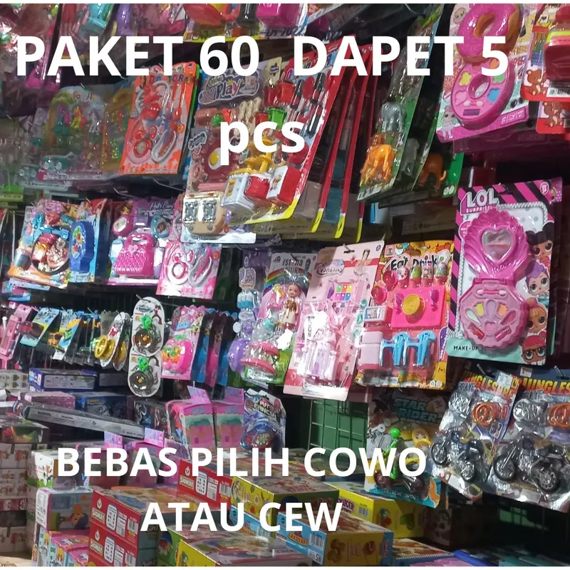 Paket 100 ribuan 10 Mainan Bebhuas huyaPilih yaCowo Atau Cewe Toys Anak 2