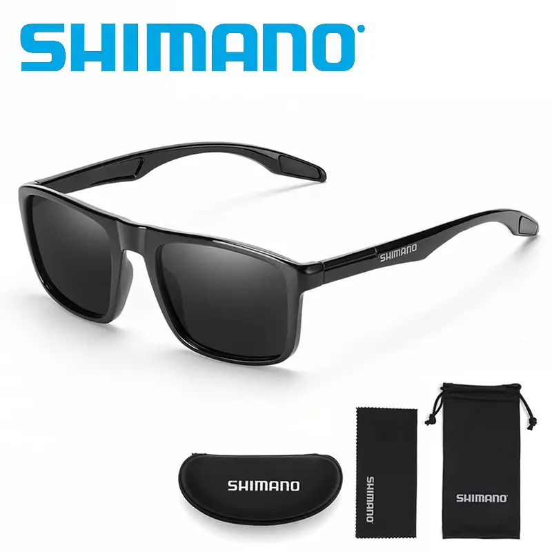 SHIMANO day and night dual-use safety driving night vision glasses lightweight sports sunglasses with gift box unisex polarized sunglasses UV400 sunglasses