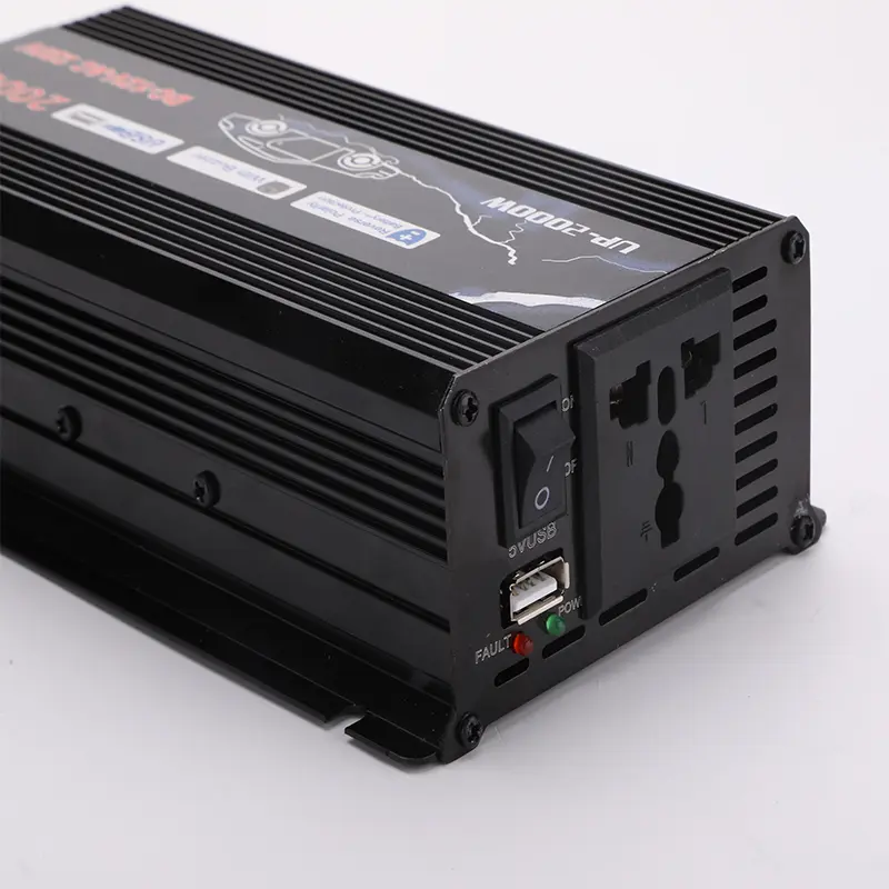 Car Power Inverter 1000Watt/2000 Watt Mobil Pure Sine Wave DC 12V 24V AC 220V Mengubah Arus Listrik Mobil 2