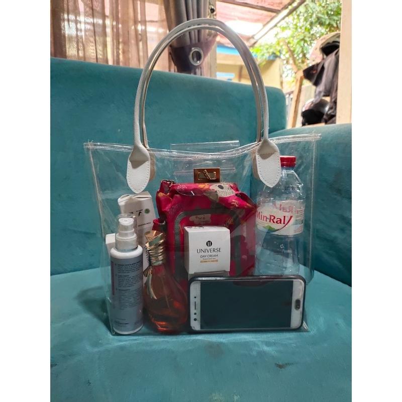 Tas slingbag mika pvc polos murah & lucu wanita imut 3