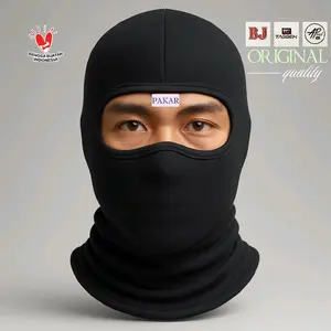 Masker Ninja Fullface Masker Riding untuk Berkendara Motor | Balaclava Warna Hitam Polos Nyaman Jahitan Rapi Motorcycle