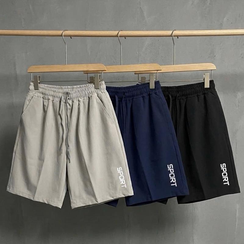 ( Siêu Rẻ ) Combo 3 quần đùi thể thao Nam - chất vải xi giãn - chống nhăn, co giãn thoáng mát - năng động.