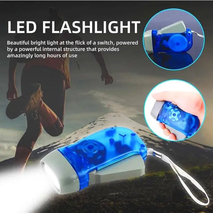 HJ SENTER POMPA LAMPU LED SENTER TANPA BATERAI SENTER TANPA CHARGER LAMPU CAMPING EMERGENCY MINI FLASHLIGHT NO BATTERY