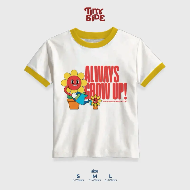 RINGER Series - Baju anak unisex Perempuan Laki Laki Kaos Lucu Keren anak cowo cewe umur 1 - 6 Tahun Cowok 7