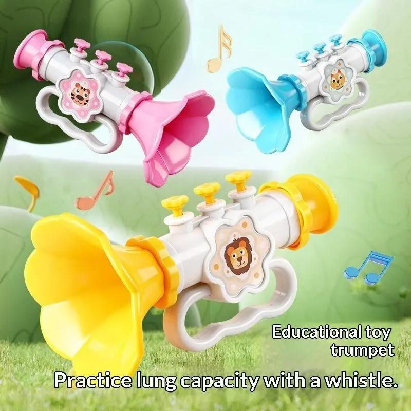 Còi thổi giáo dục sớm cho bé, đồ chơi nhạc cụ hoạt hình tương tác cha con