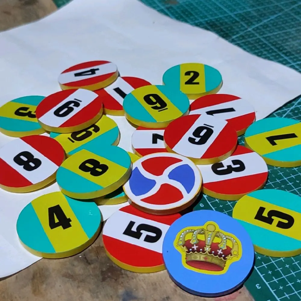 5 PCS BIJI KARAMBOL 3 CM BAHAN AKRILIK