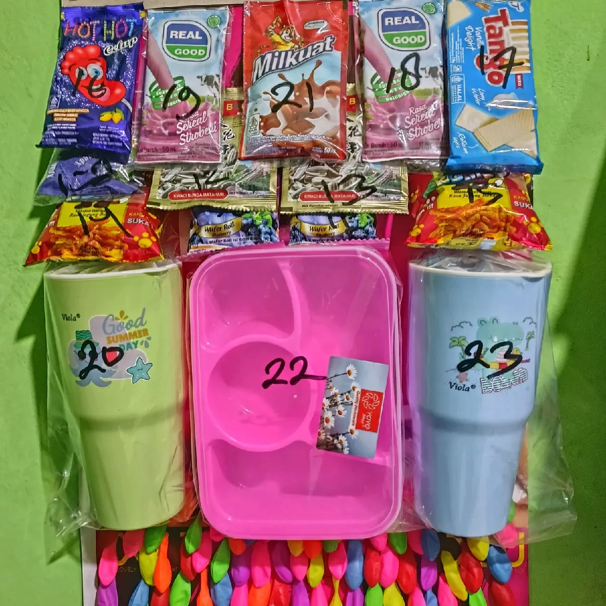 balon cabut berhadiah isi 100pcs.TMB SUSU