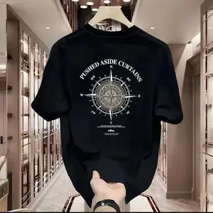 MEN T-Shirt Unisex Oversized Aesthetic 220g Cotton Round Neck Short Sleeves Fit for Men & Women Fashion Tee Kaos Polos Baju Pendek Pria Basic Hitam Atasan Anime Anime Basic Atasan Hitam Pendek Pria Motif Combed Katun Dewasa