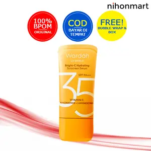 Wardah UV Shield Bright C Hydrating Sunscreen Serum (SPF 35) 40ml