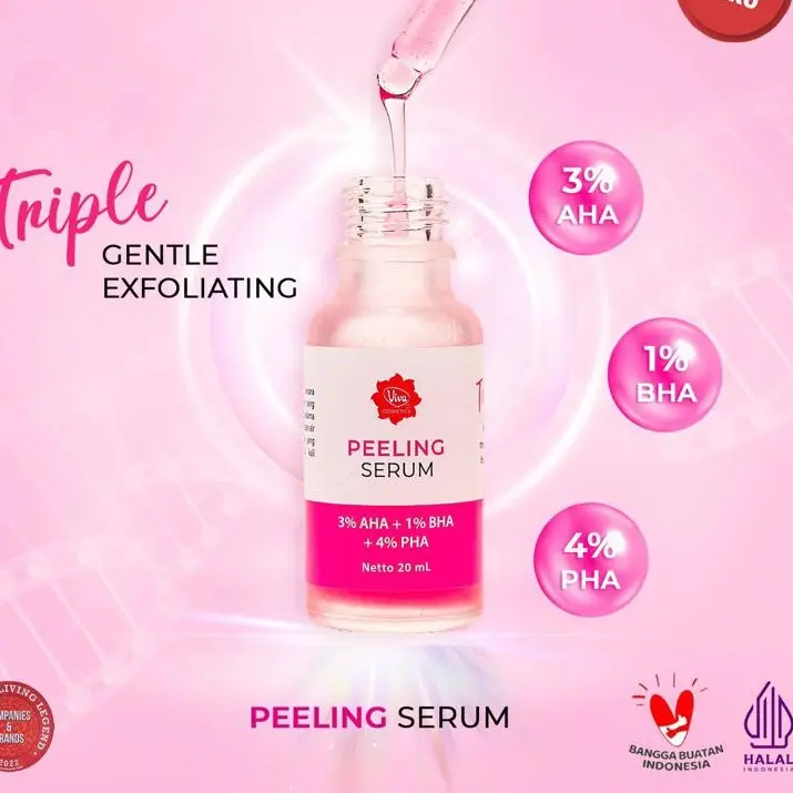 Viva Peeling Serum with Glycolic Acid (AHA), Salycilic Acid (BHA), Gluconolactone (PHA) - 20ml