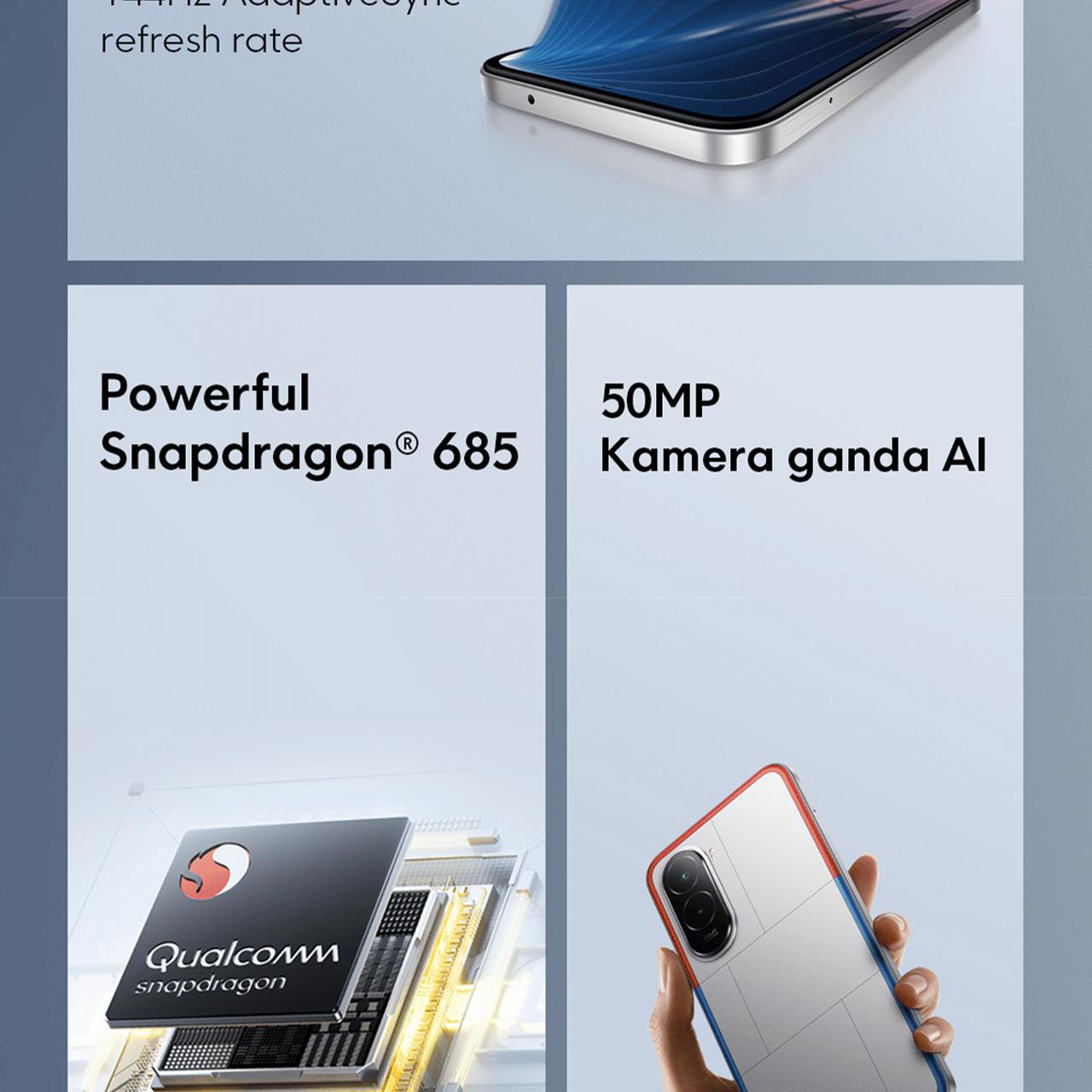 POCO M7 (8GB/256GB) Baterai besar 7000mAh dengan pengisian daya 33W | Layar imersif 6.9" 144Hz | Ekspansi RAM hingga 16GB + UFS 2.2 256GB | 50MP kamera ganda AI [Official Store]