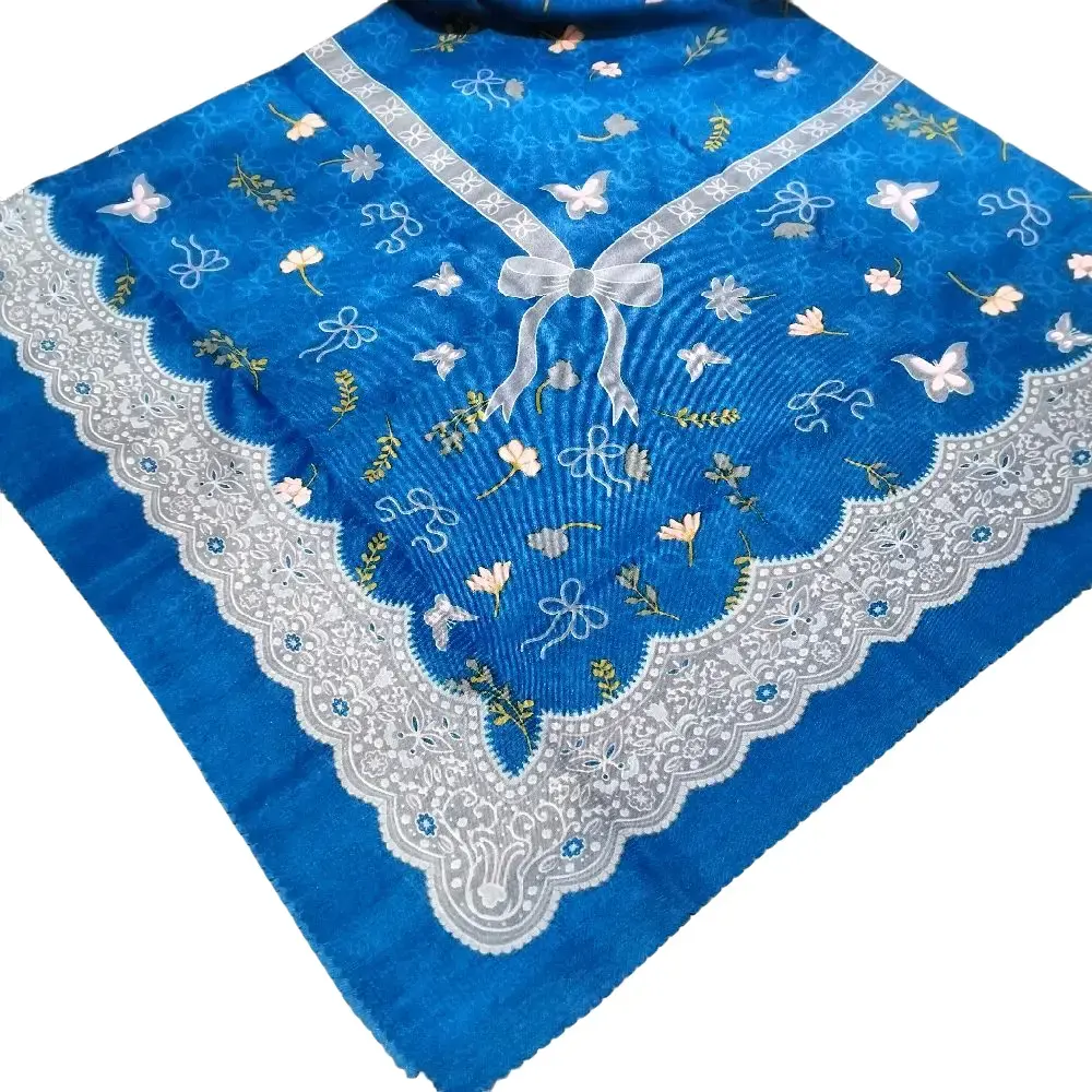 Hijab Voal Motif Standar Raya Series  Kerudung Segi Empat