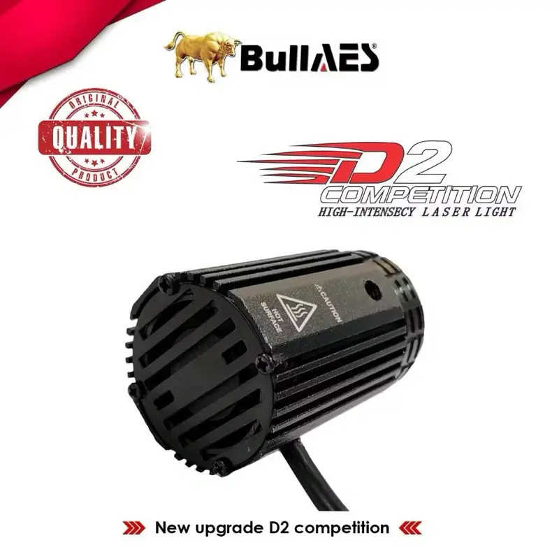 Lampu Tembak D2 Competition BULLAES 30 WATT TERBARU ISI SEPASANG 2PCS PLUS KIPAS 1