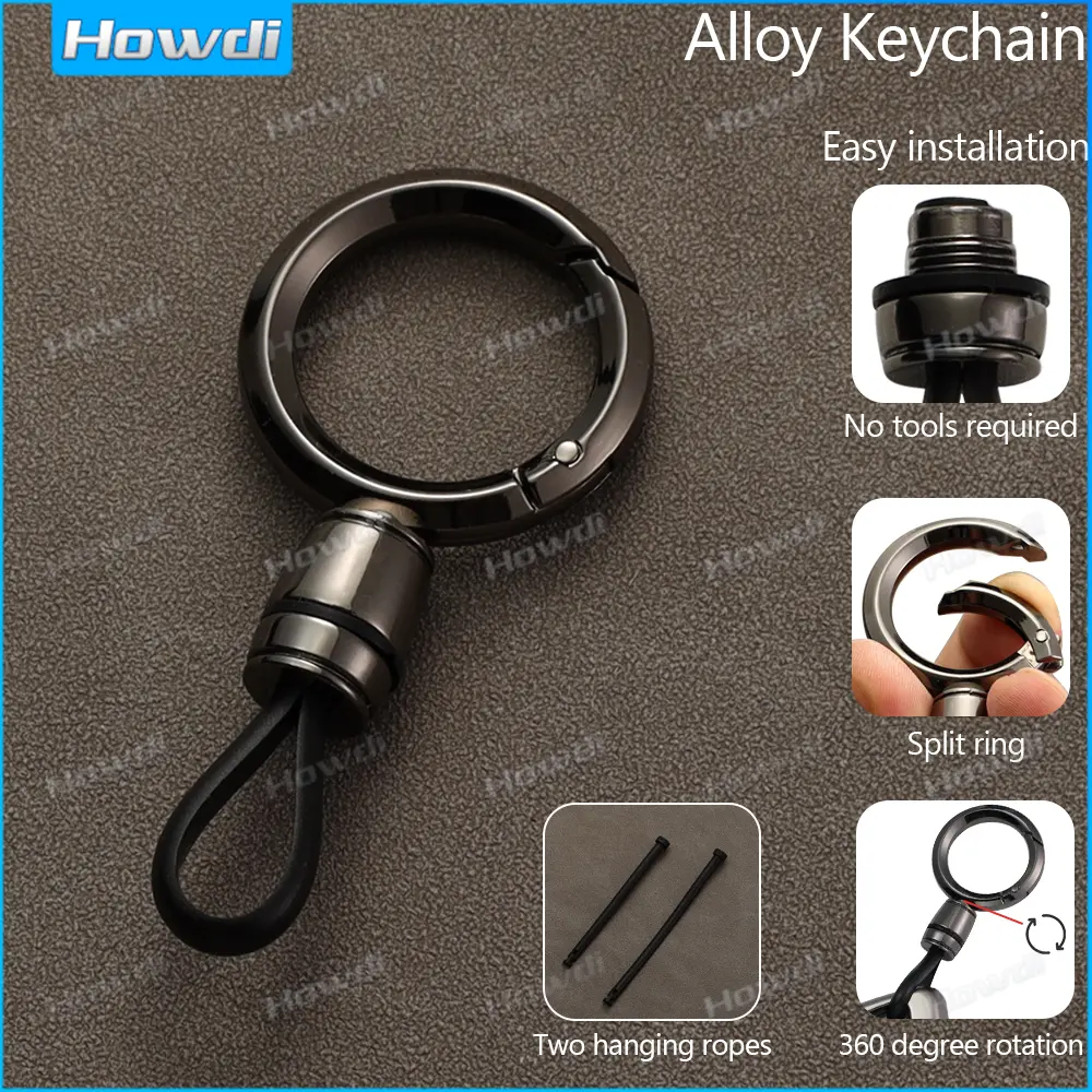 【Howdi Car Outlets】Metal Car Keychain Business Keyring Men For Auto Car Key Chain Ring Holder