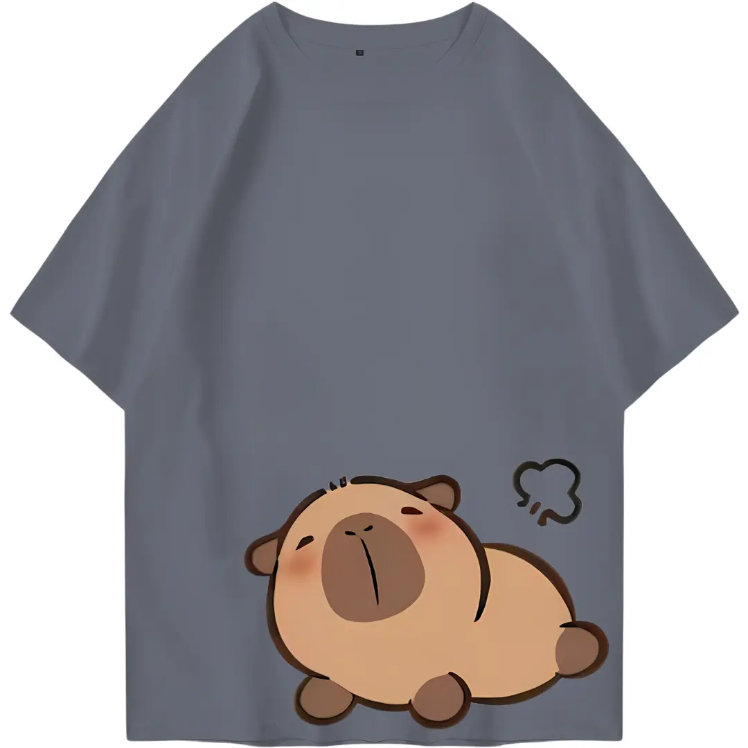 Kaos Tshirt Unisex Capybara Size M - 3XL (01)