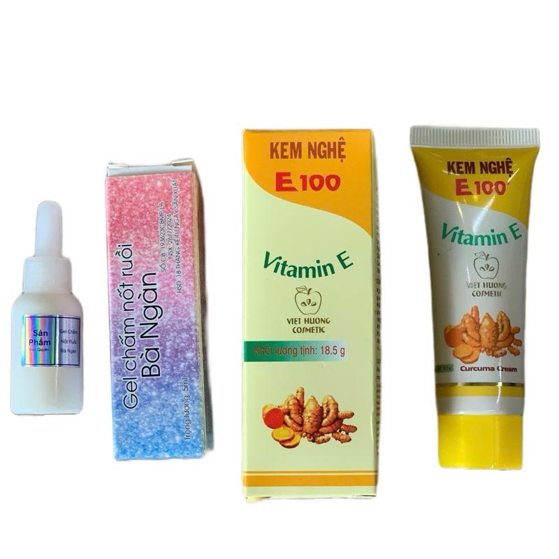 Combo Gel tẩy nốt ruồi, mụn cóc, mụn thịt , tàn nhang và kem nghệ hỗ trợ mờ thâm , mờ sẹo Chăm Sóc Da Skincare Làm Đẹp Da Nữ Women Giảm Thâm Cho Bé