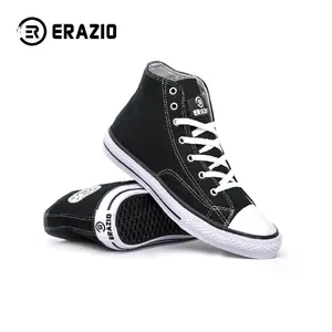 Sepatu Sekolah Sneakers Anak dan Dewasa Cewek Cowok Model Boot Hitam Putih Sepatu Sekolah Kualitas Premium Ukuran 36-43 Fashion