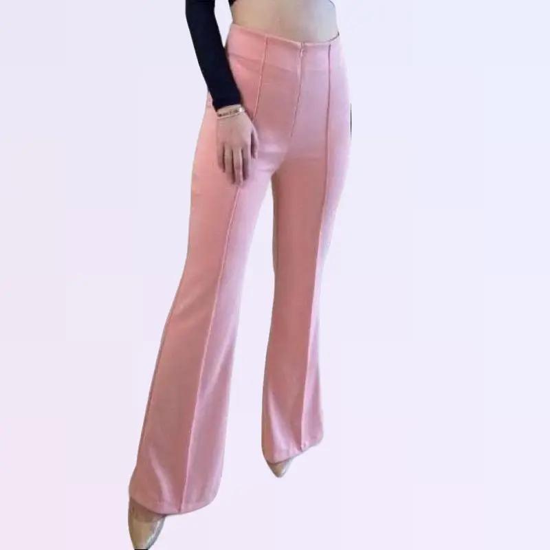 Celana Cutbray Zipper Scuba Haighwaist - Korean Style Cutbray Wanita - Fashion Wanita Cantik Kekinian Karet Melar Panjang Nyaman Kulot 1