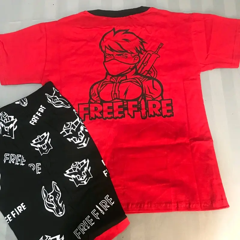 SETELAN KAOS ANAK KATUN COWOK TANGAN PENDEK CELANA PENDEK (WARNA RANDOM) Fashion 5
