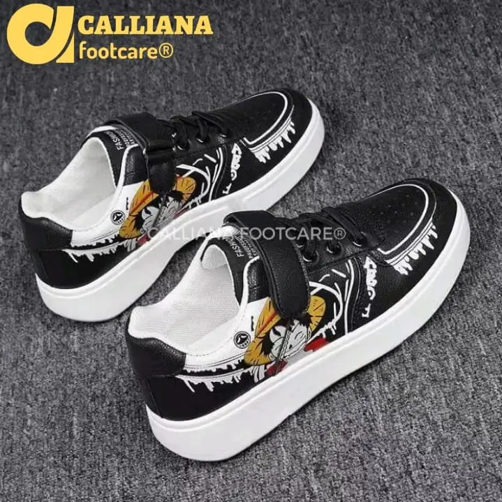 Sepatu Sneakers Sekolah Anak-Anak One Piece Luffy Fashion Trendy 0