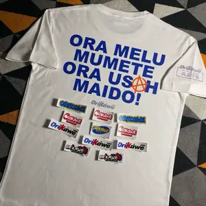 Kaos Oversize Street Casual Print Kata-Kata Jawa Simpel tapi Penuh Karakter｜Nyaman Dipakai & Siap COD