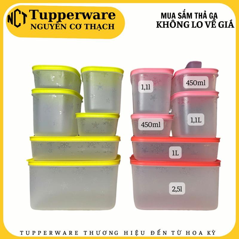 Tupperware -Bộ trữ đông dẻo gen ii 2025 6 hộp Mã ghép không vỏ hộp - Tupperware chính hãng