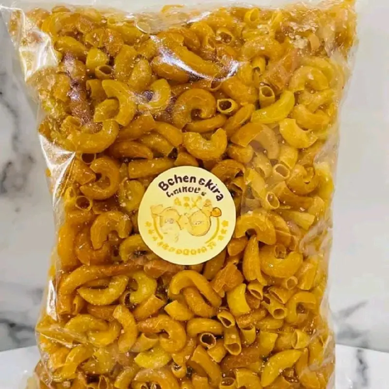 Yupita Snack Makaroni Cikruh Basah Lekoh Makanan Kering Crispy Pedas Cemilan Food Keripik 500gram Ijin BPOM Pirt Halal Camilan Spicy 1
